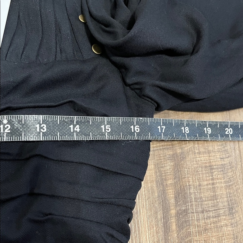Joie Foster Mini Dress Elegant Black Ruffle Dress Size 4 - Picture 8 of 12
